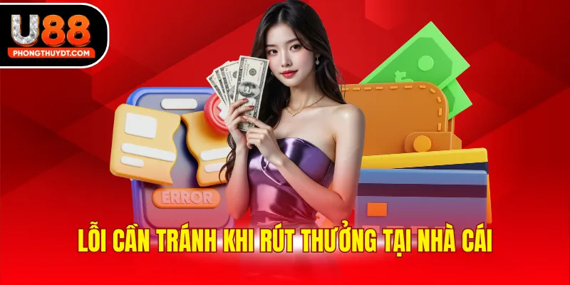Lỗi cần tránh khi rút thưởng tại nhà cái